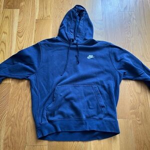 NIKE navy hoodie - size Large